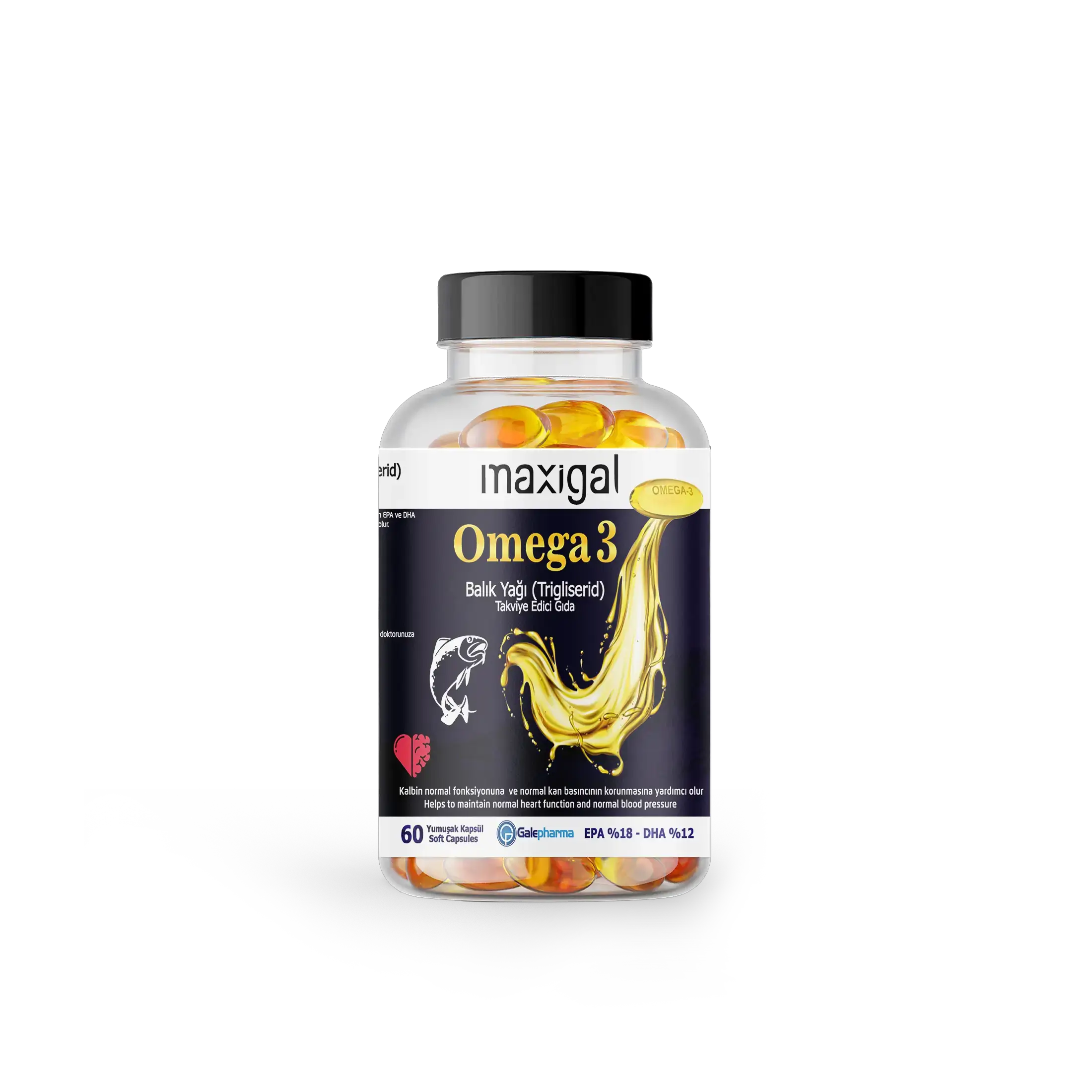 Maxigal Omega 3 Balık Yağı  (60 Kapsül)