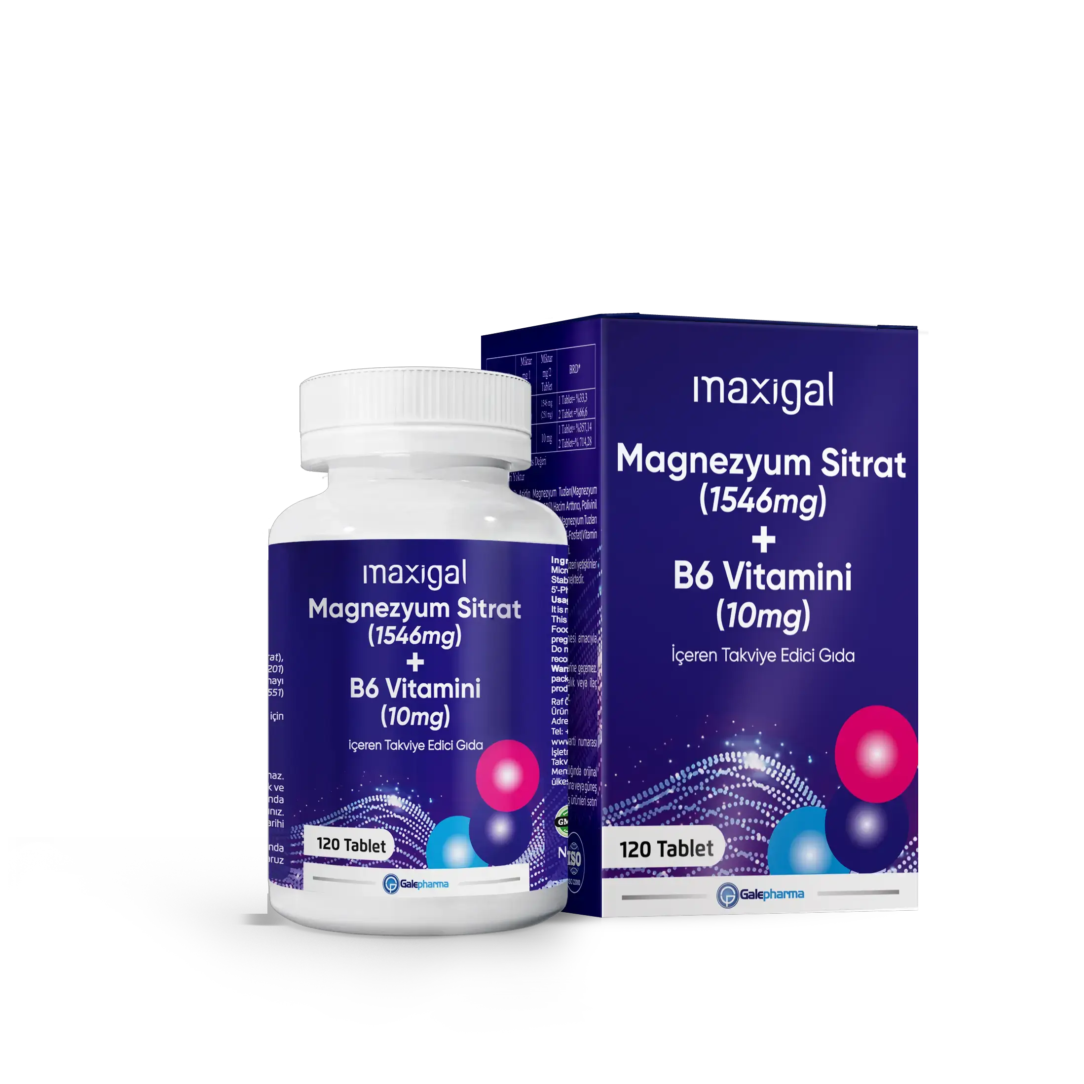 Maxigal Magnezyum Sitrat+B6